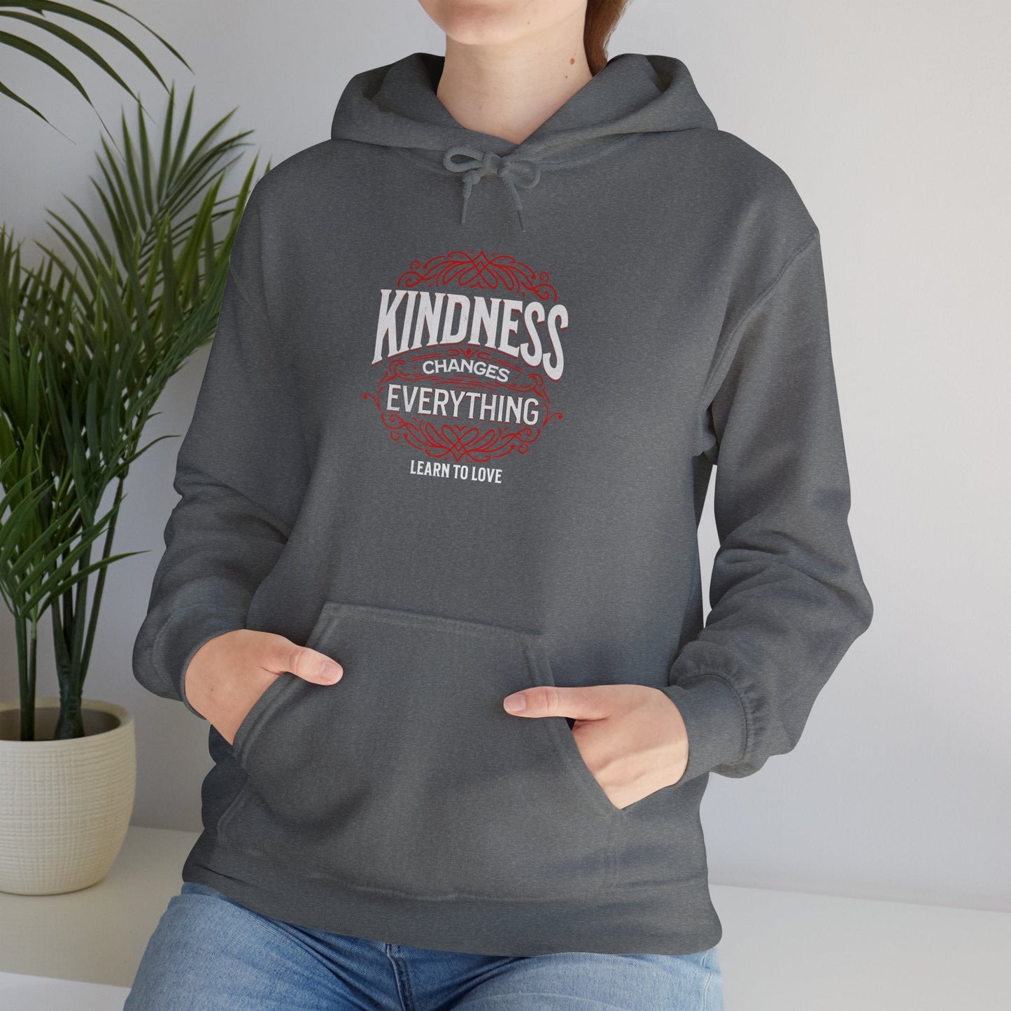 Love HoodieLeanne Roberts DesignsKindness Changes Everything Learn to Love HoodieStay warm and spread positivity with this 'Kindness Changes Everything Learn to Love' Hoodie. This hoodie radiates warmth and comfort, perfect for lounging at home o