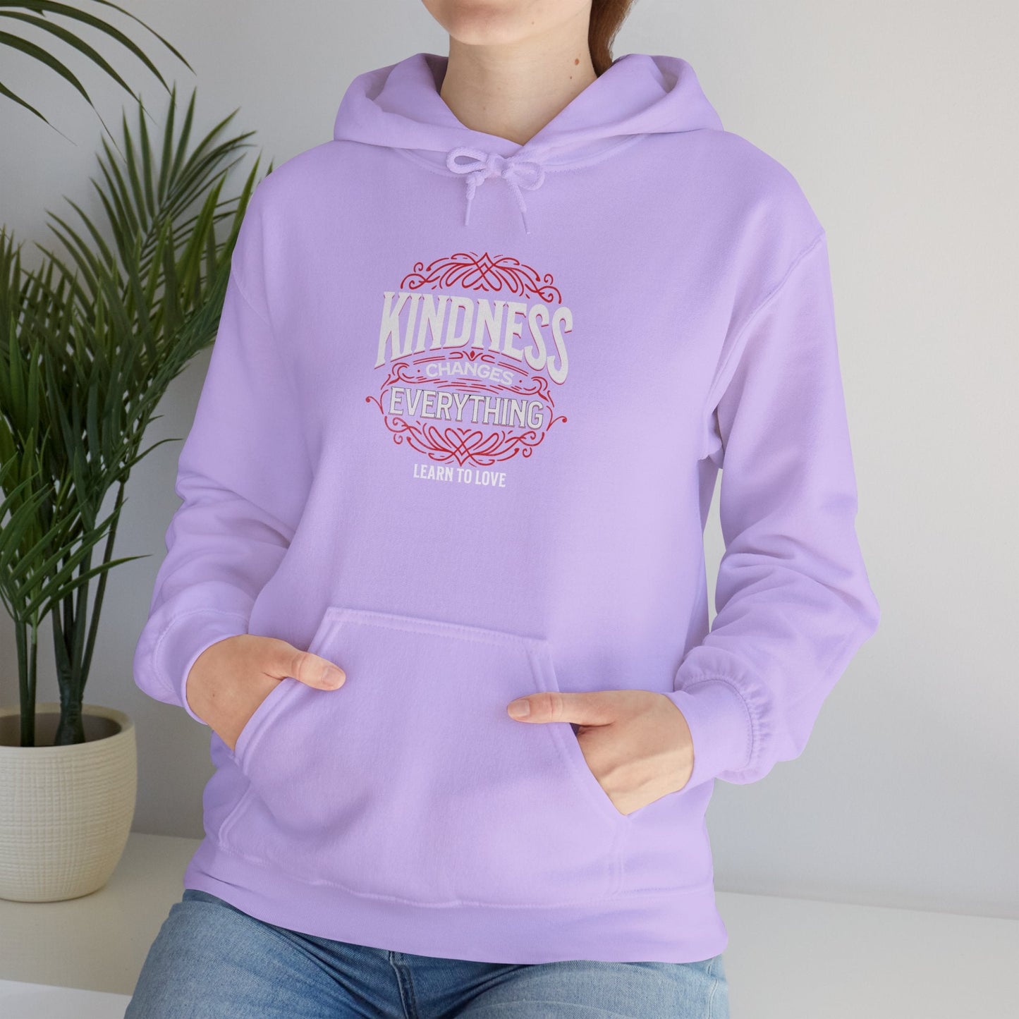 Love HoodieLeanne Roberts DesignsKindness Changes Everything Learn to Love HoodieStay warm and spread positivity with this 'Kindness Changes Everything Learn to Love' Hoodie. This hoodie radiates warmth and comfort, perfect for lounging at home o