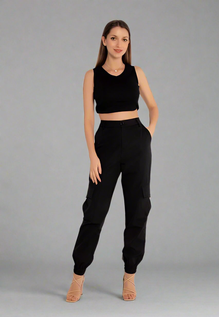 High Waist Cargo Pants