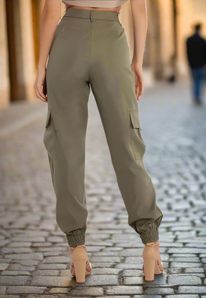 High Waist Cargo Pants