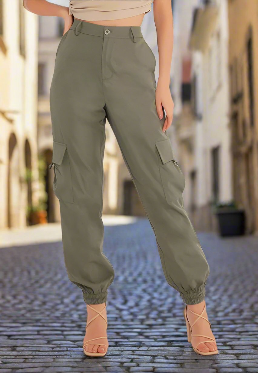 High Waist Cargo Pants