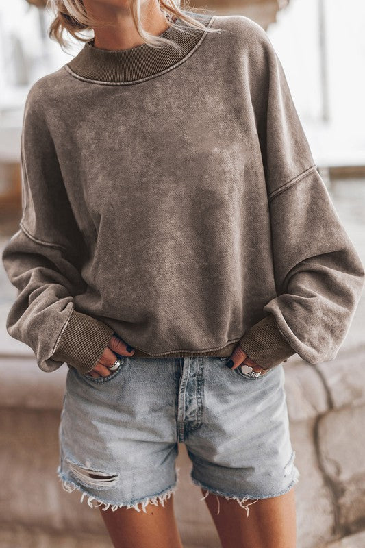 Mineral Washed Acid dye Sweatshirt PulloverLeanne Roberts DesignsMineral Washed Acid dye Sweatshirt PulloverTransform your wardrobe into a stylish and retro haven with our Mineral Washed Acid dye Sweatshirt Pullover! The relaxed washed hue silhouette and fashionable drop s