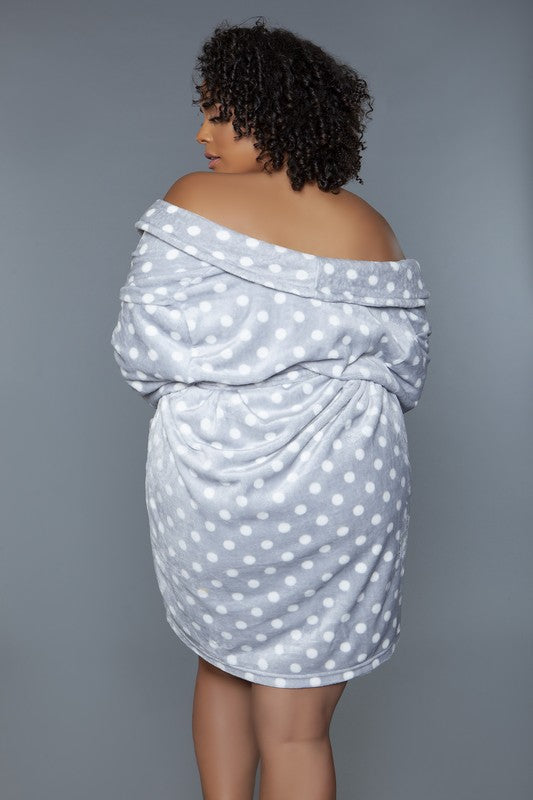 Kaylee Robe Polka DotLeanne Roberts DesignsKaylee Robe Polka DotThe Kaylee Robe is the ultimate in comfort and relaxation, designed to wrap you in a soft, warm embrace. Made from high-quality plush material, this robe feels incre