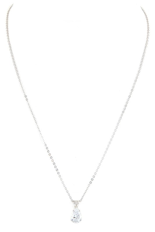 Round CZ PendantLeanne Roberts DesignsRound CZ PendantShine bright and make a statement with this stunning necklace. With its 18-inch chain, you can easily add a touch of elegance to any outfit. Plus, our lead and nicke