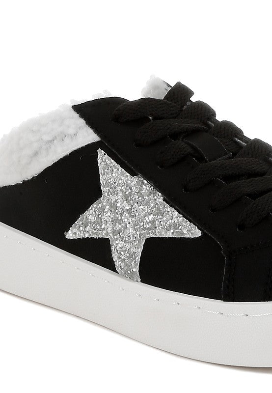 Moxie Fur Collar Slip On Sneakers