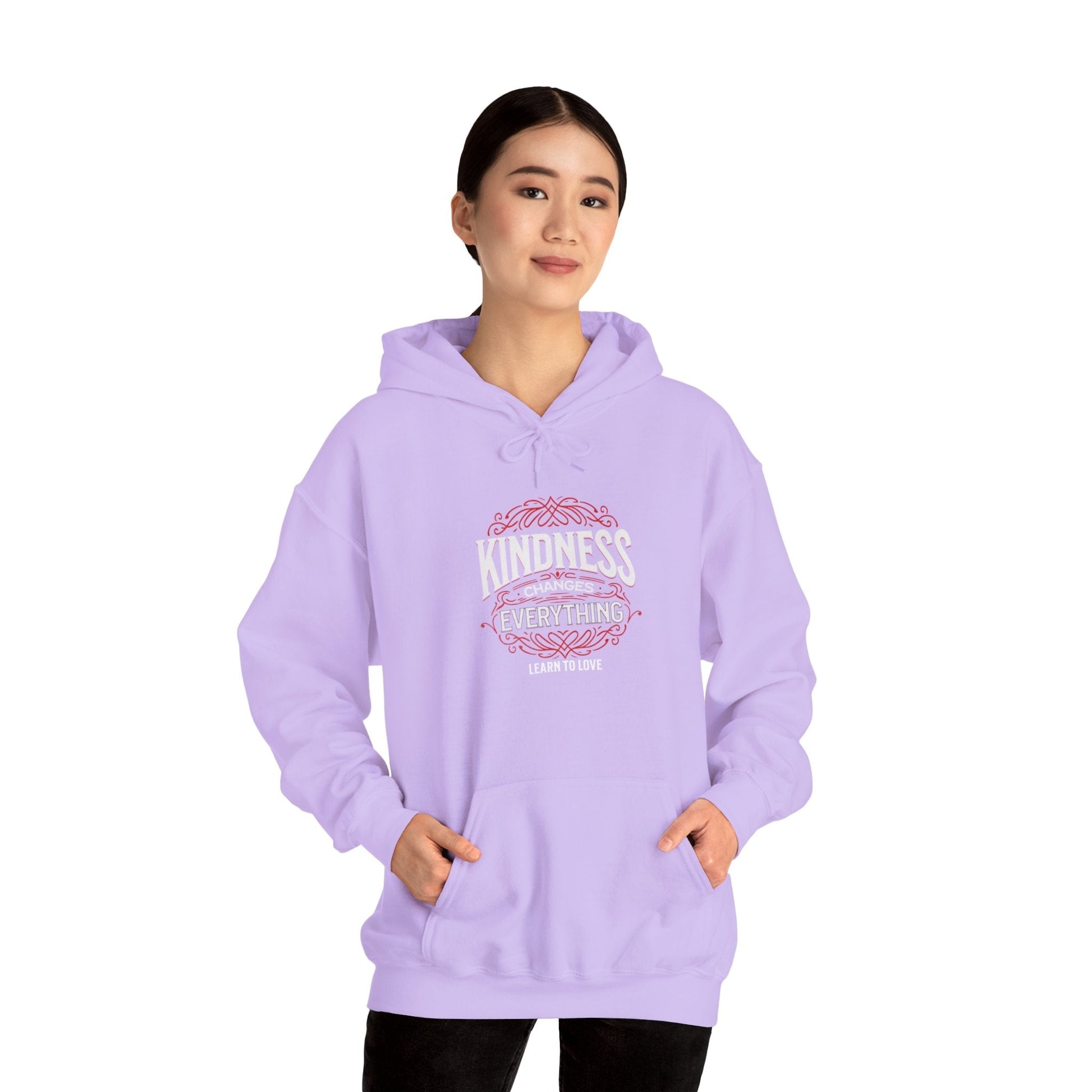 Love HoodieLeanne Roberts DesignsKindness Changes Everything Learn to Love HoodieStay warm and spread positivity with this 'Kindness Changes Everything Learn to Love' Hoodie. This hoodie radiates warmth and comfort, perfect for lounging at home o