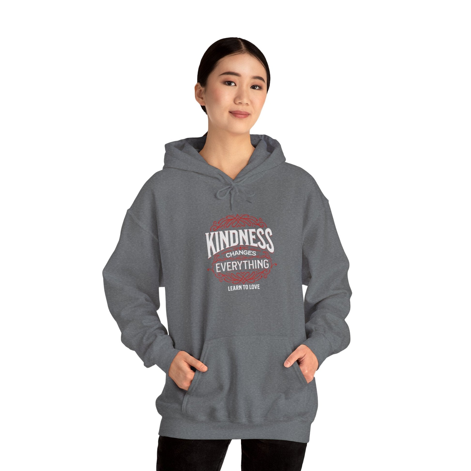 Love HoodieLeanne Roberts DesignsKindness Changes Everything Learn to Love HoodieStay warm and spread positivity with this 'Kindness Changes Everything Learn to Love' Hoodie. This hoodie radiates warmth and comfort, perfect for lounging at home o