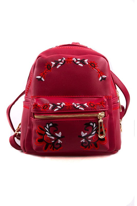 EMBROIDERED BACKPACK