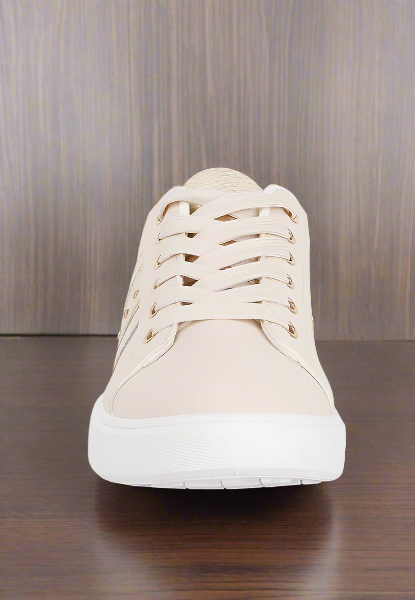 Claude Faux Leather Back Panel Detail Sneakers